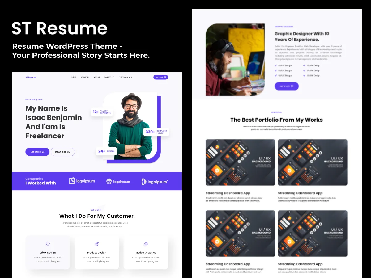 ST Resume - Premium Resume WordPress Theme
