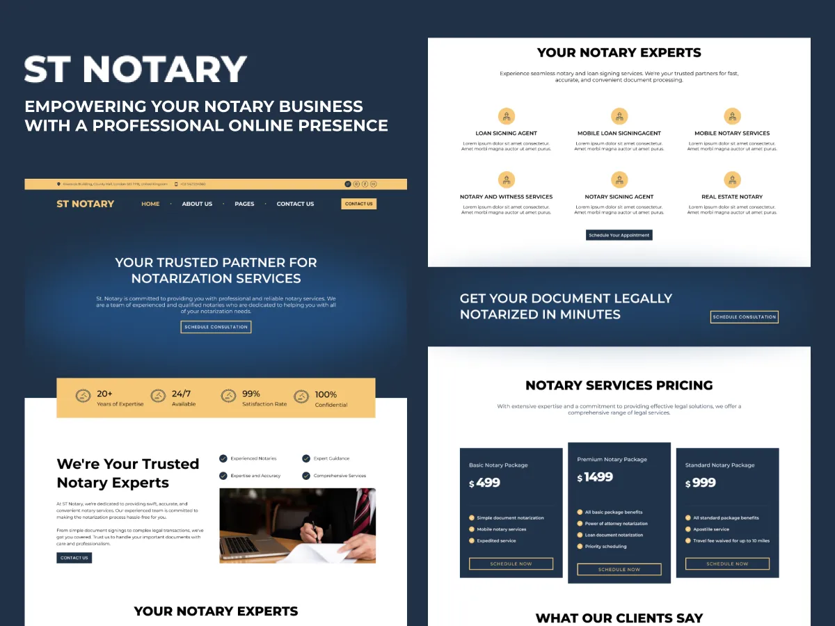 Notary WordPress Theme