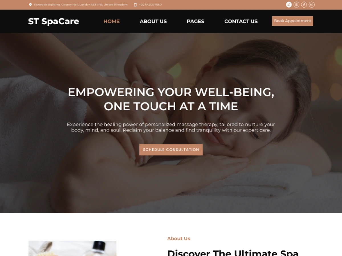 free-spa-wordpress-theme